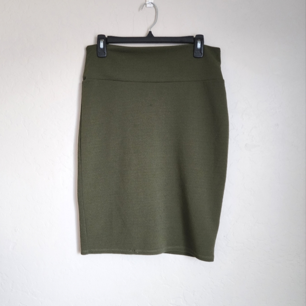 LulaRoe Green Pencil Skirt M